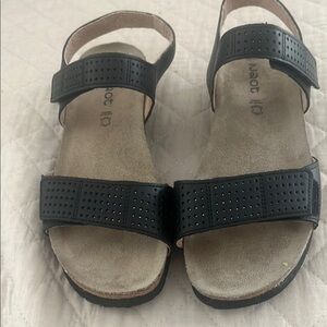 Naot Black Sandals Comfortable Two-Strap Design